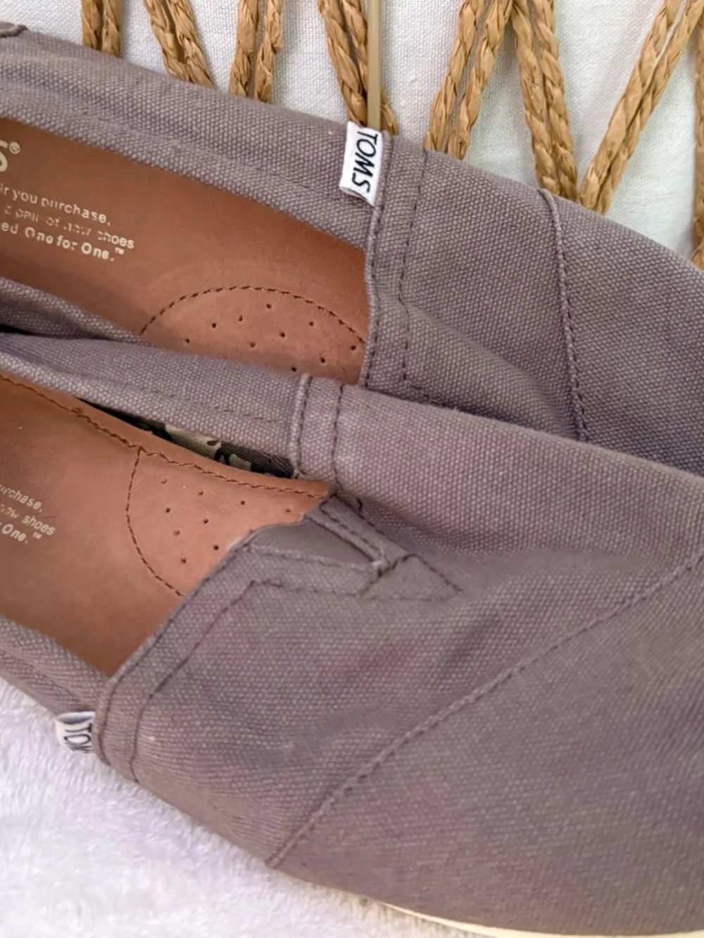 Women’s Toms gray classic shoe size 10